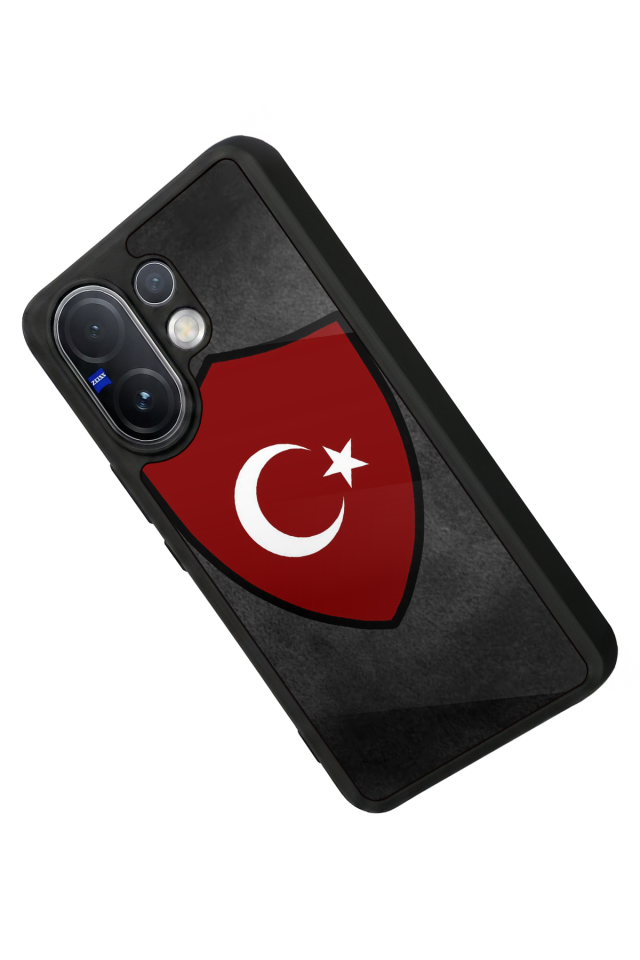 Vivo V60 Uyumlu Türk Bayragi Tasarımlı Glossy Premium Kılıf