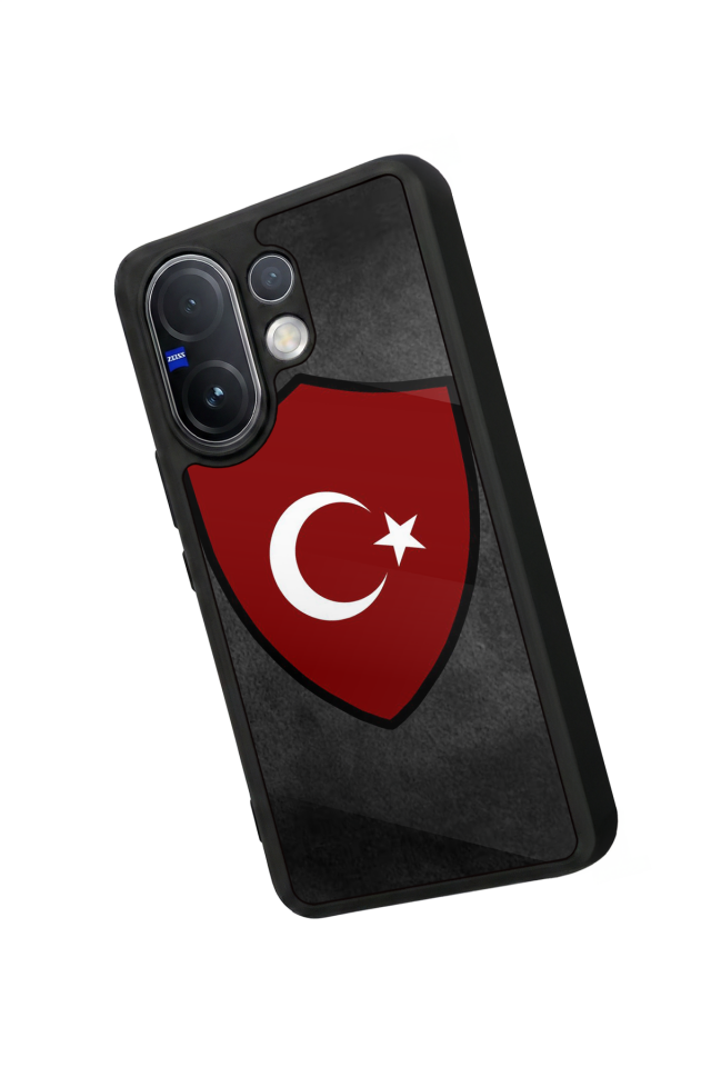 Vivo V60 Uyumlu Türk Bayragi Tasarımlı Glossy Premium Kılıf