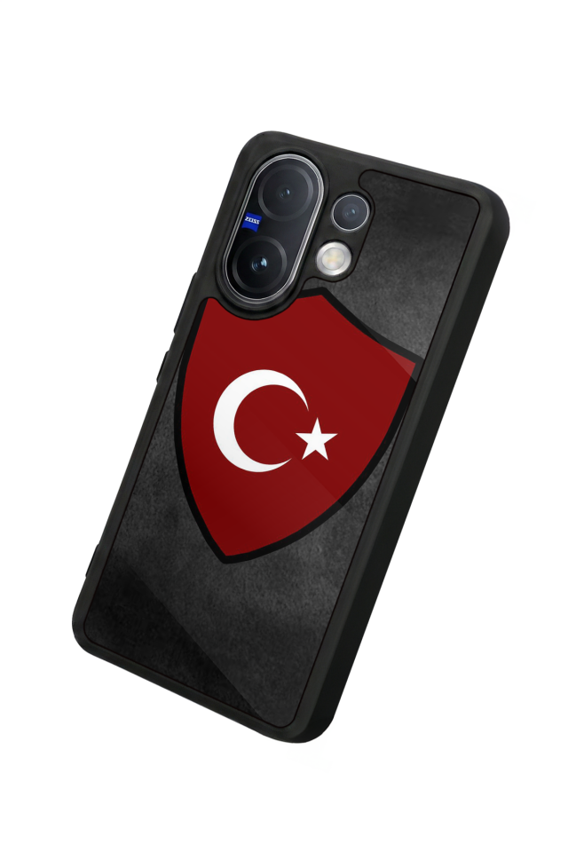 Vivo V60 Uyumlu Türk Bayragi Tasarımlı Glossy Premium Kılıf