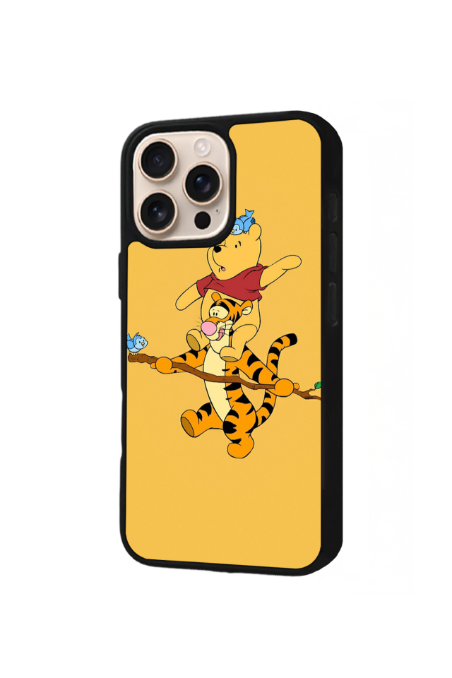 iPhone 16 Pro Uyumlu Winnie Tasarımlı Glossy Premium Kılıf