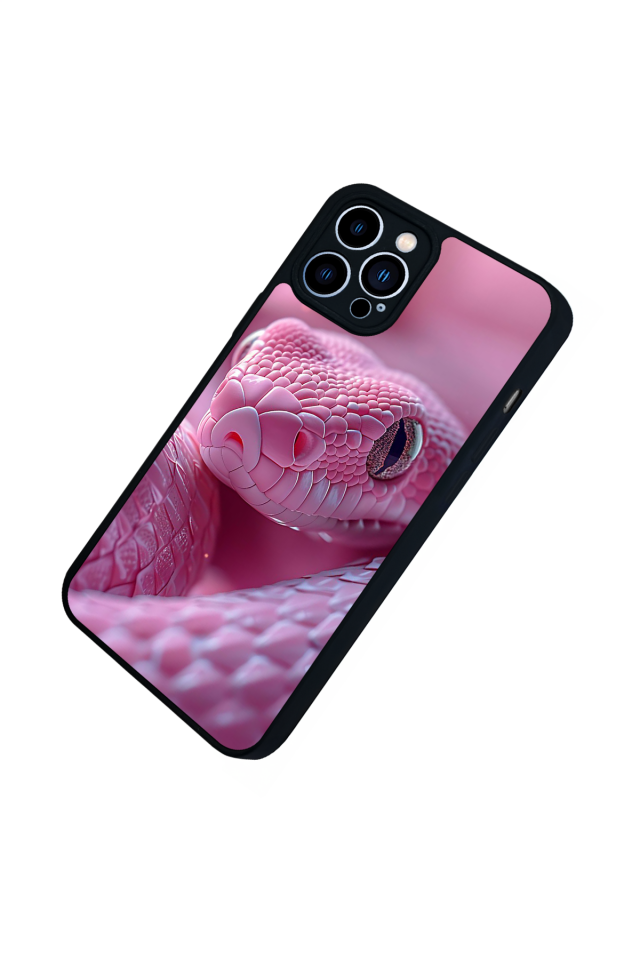 iPhone 12 Pro Max Uyumlu Yılan Tasarımlı Glossy Premium Kılıf