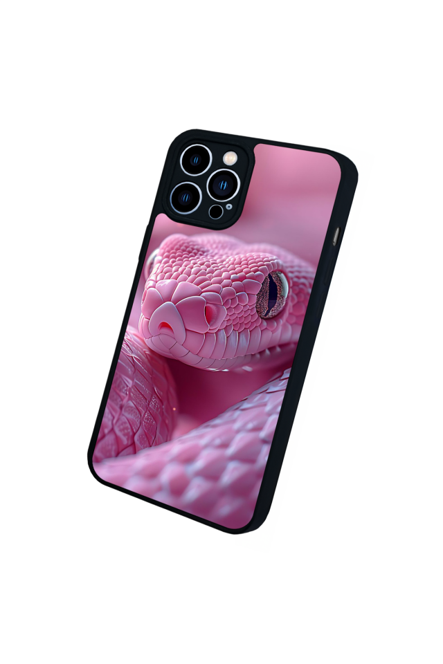 iPhone 12 Pro Max Uyumlu Yılan Tasarımlı Glossy Premium Kılıf