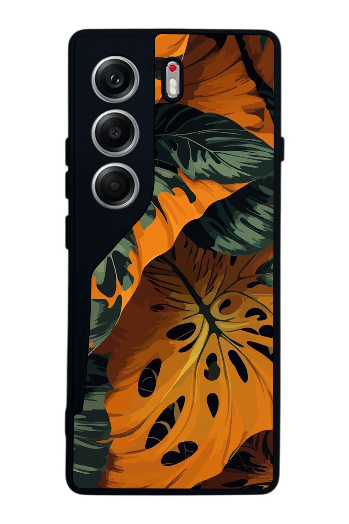 Tecno Camon 40 Uyumlu Botanik Tasarımlı Glossy Premium Kılıf