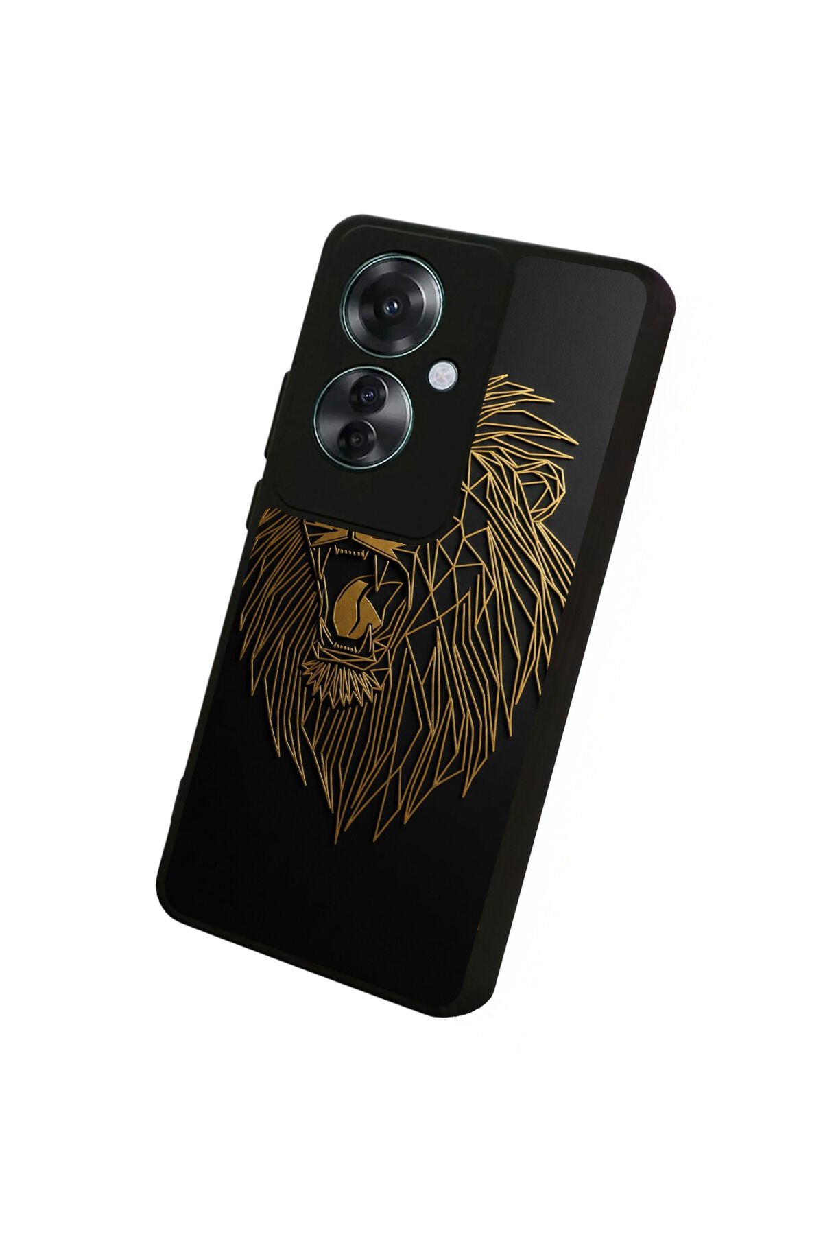 Oppo Reno 11F Uyumlu Aslan Tasarımlı Glossy Premium Kılıf