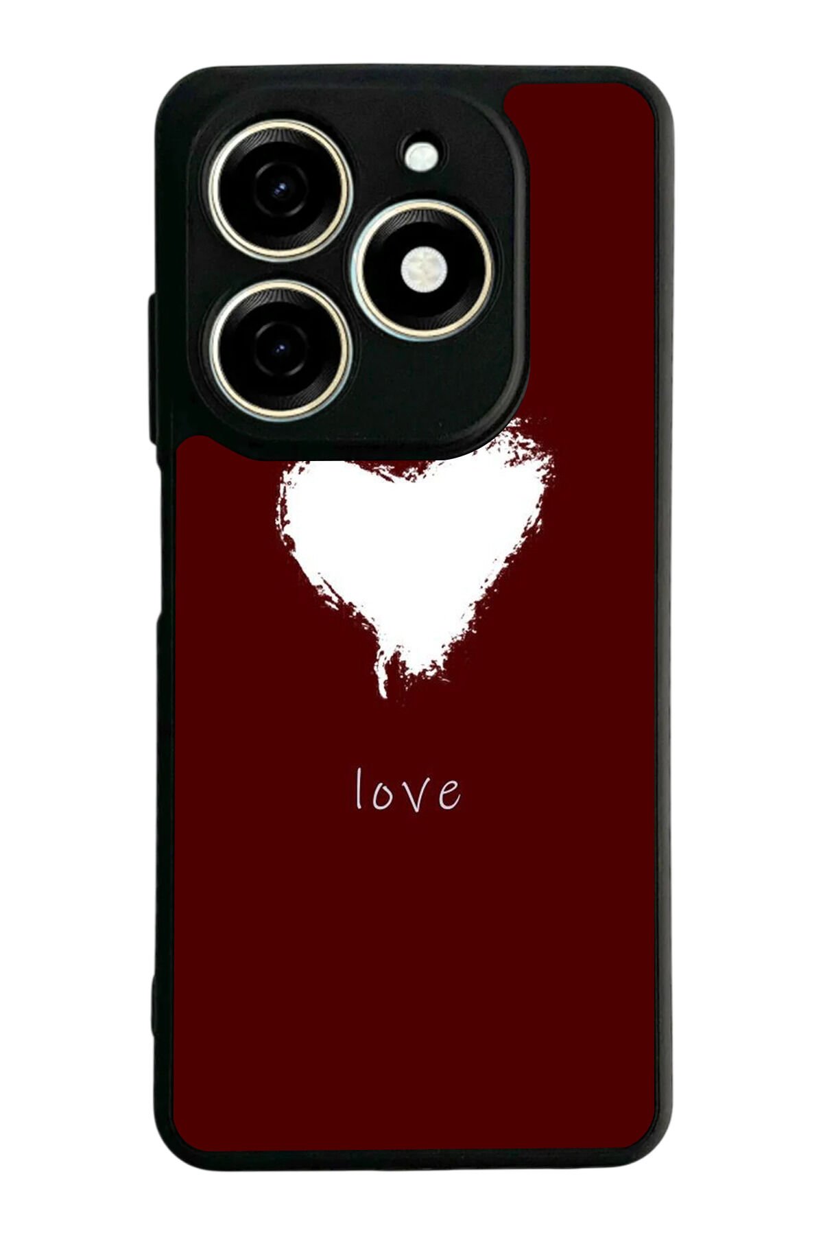 Infınıx Smart 8 Pro Uyumlu Kalp Love Tasarımlı Glossy Premium Kılıf