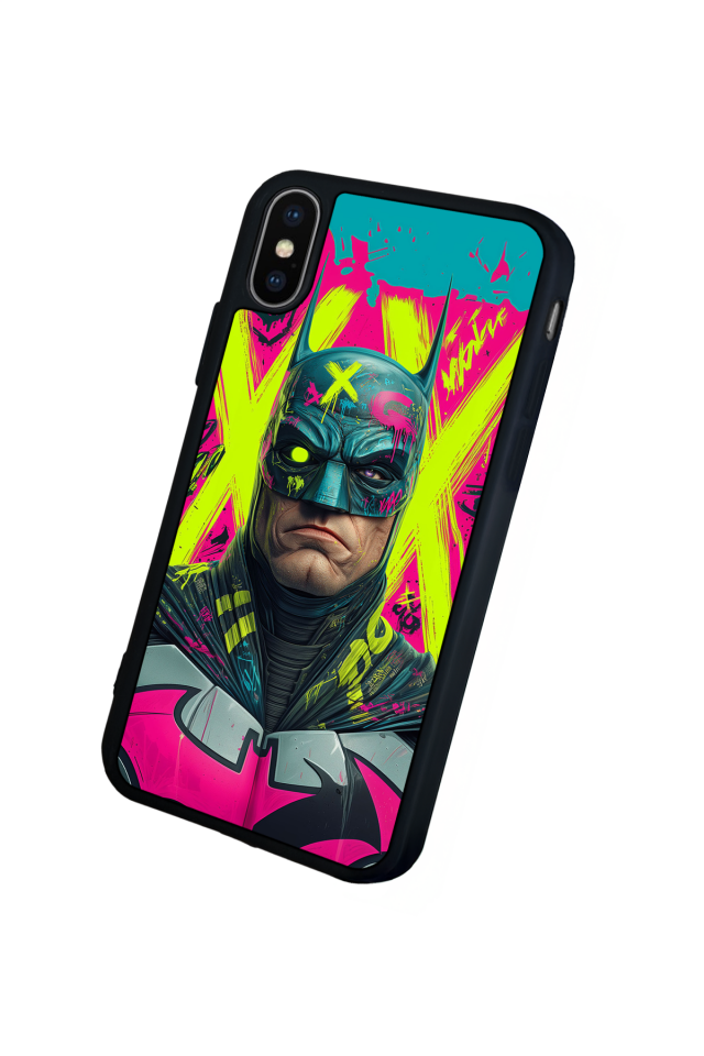 iPhone X/ XS Uyumlu Batman Tasarımlı Glossy Premium Kılıf