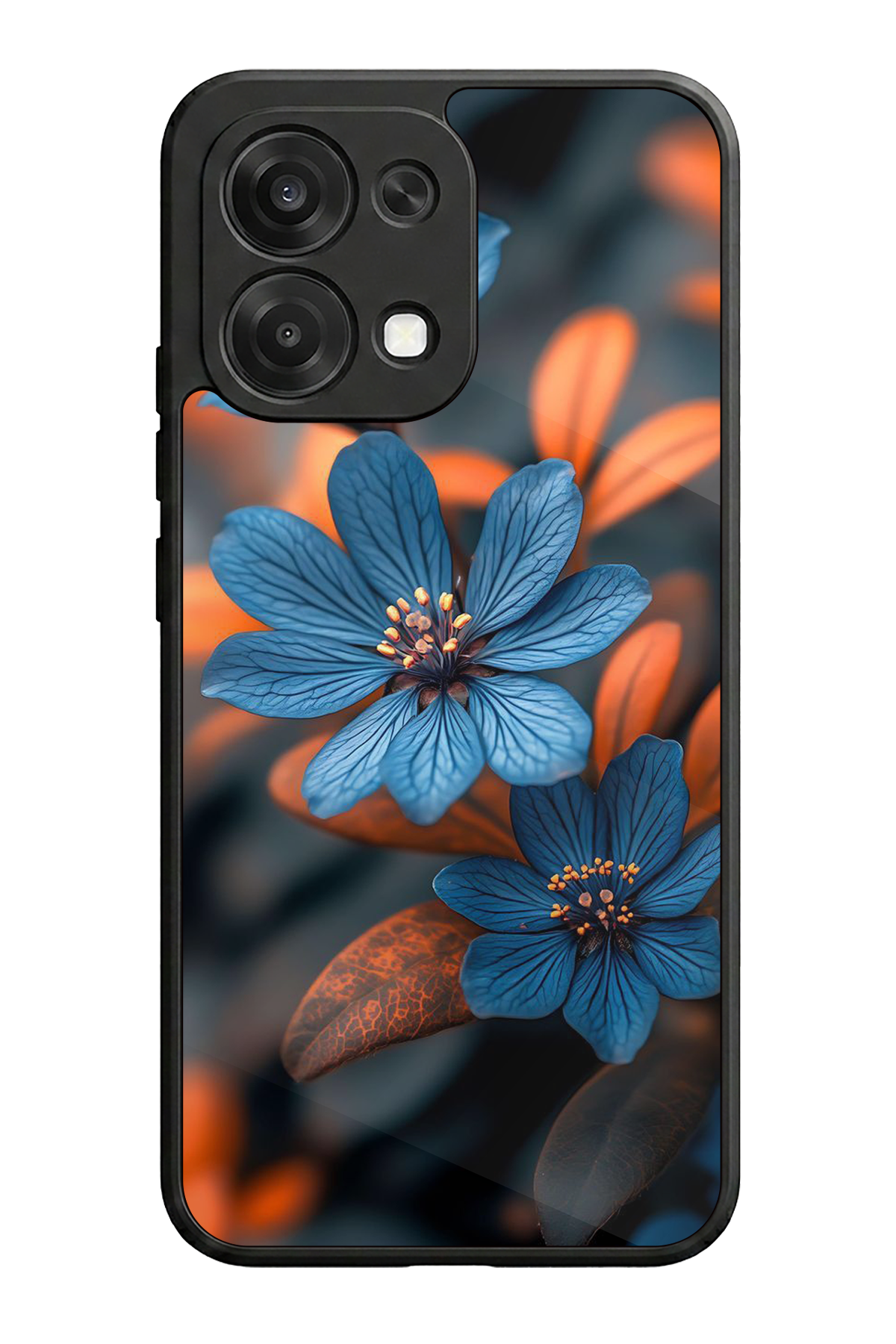 Oppo A6 Pro Uyumlu Cicek Tasarımlı Glossy Premium Kılıf