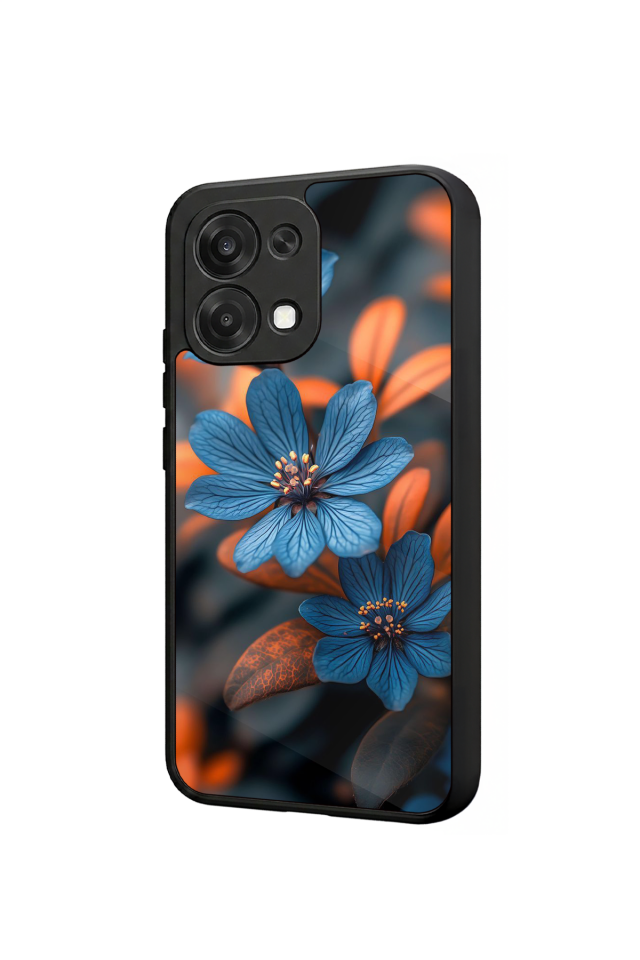 Oppo A6 Pro Uyumlu Cicek Tasarımlı Glossy Premium Kılıf