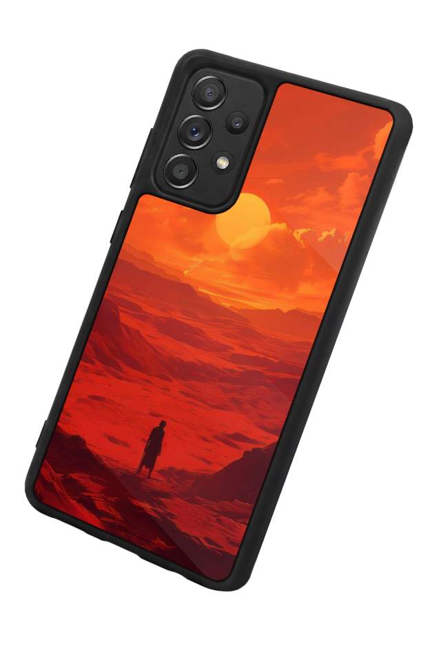 Samsung Galaxy A72 Uyumlu Güneş Tasarımlı Glossy Premium Kılıf