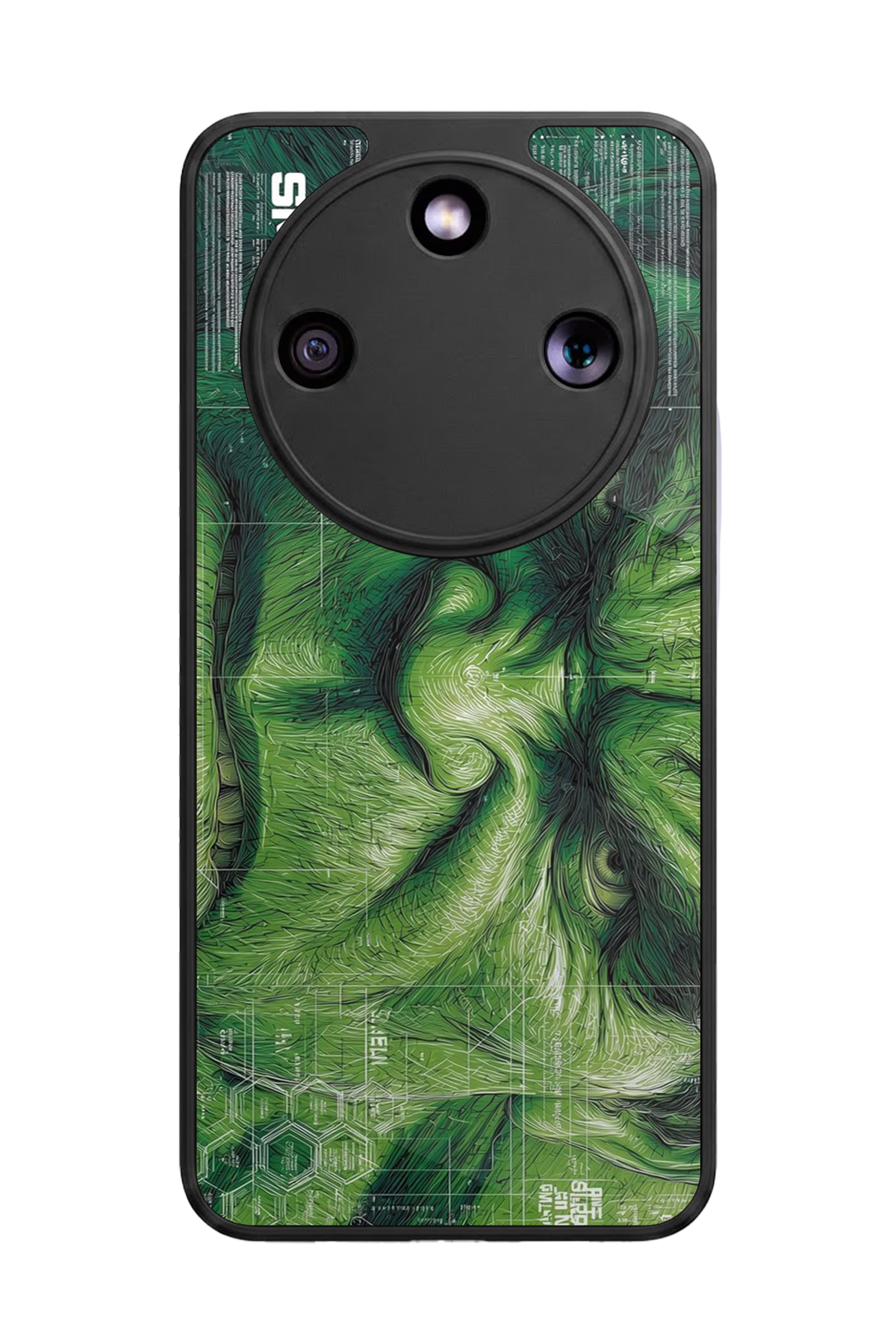 Honor Magic 8 Lite Uyumlu Hulk Tasarımlı Glossy Premium Kılıf