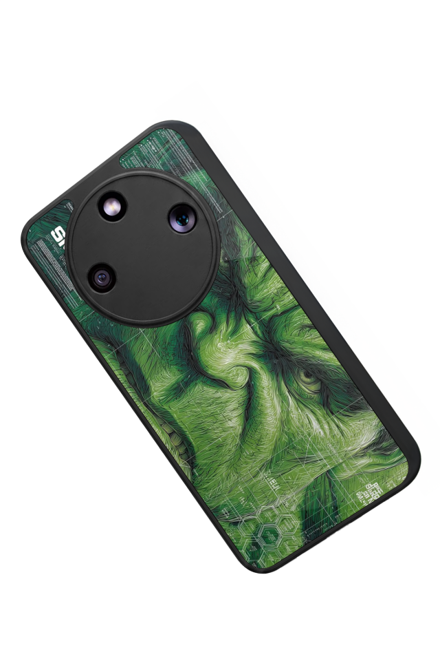 Honor Magic 8 Lite Uyumlu Hulk Tasarımlı Glossy Premium Kılıf