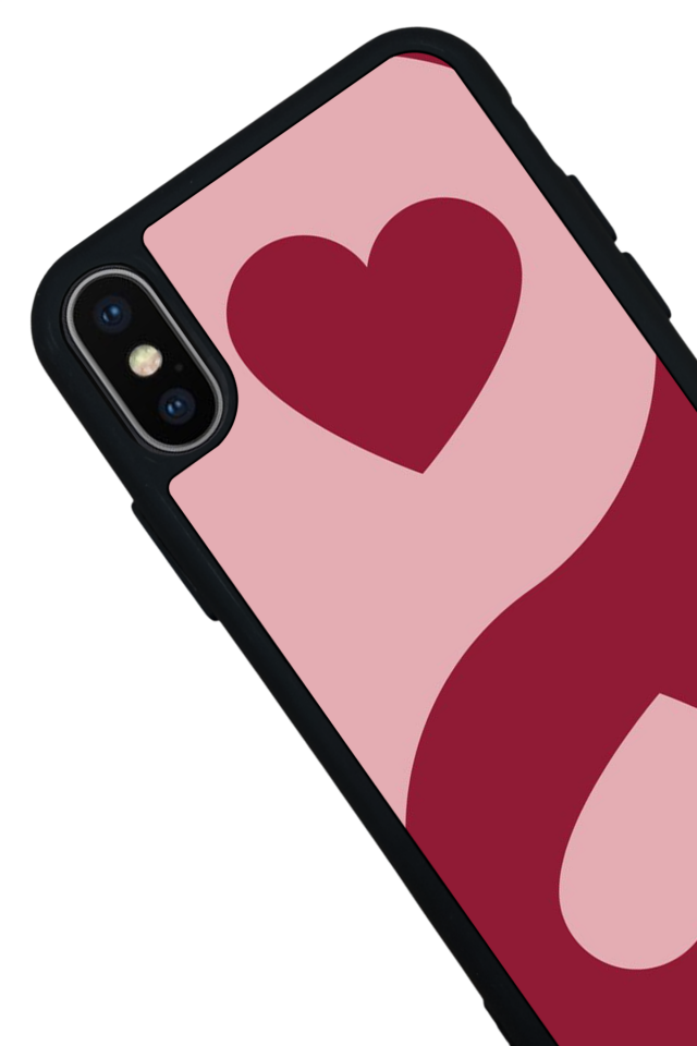 iPhone XS Max Uyumlu Kalp Love Tasarımlı Glossy Premium Kılıf