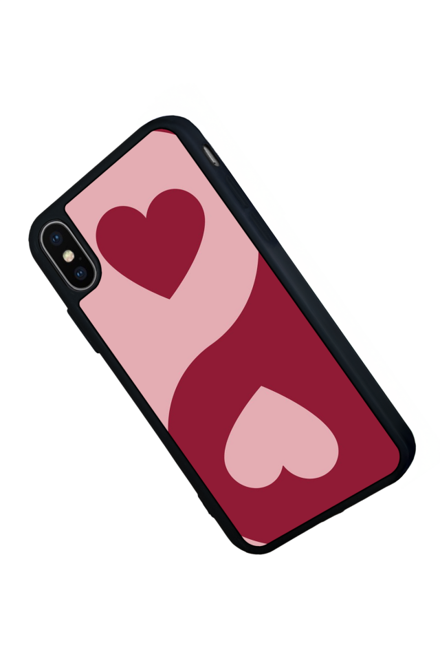 iPhone XS Max Uyumlu Kalp Love Tasarımlı Glossy Premium Kılıf