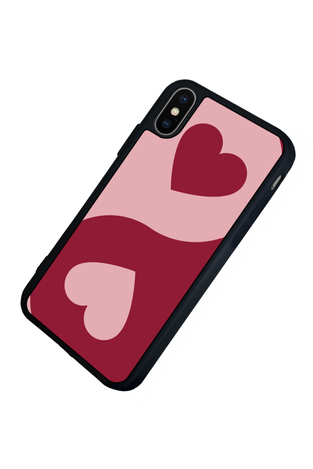 iPhone XS Max Uyumlu Kalp Love Tasarımlı Glossy Premium Kılıf
