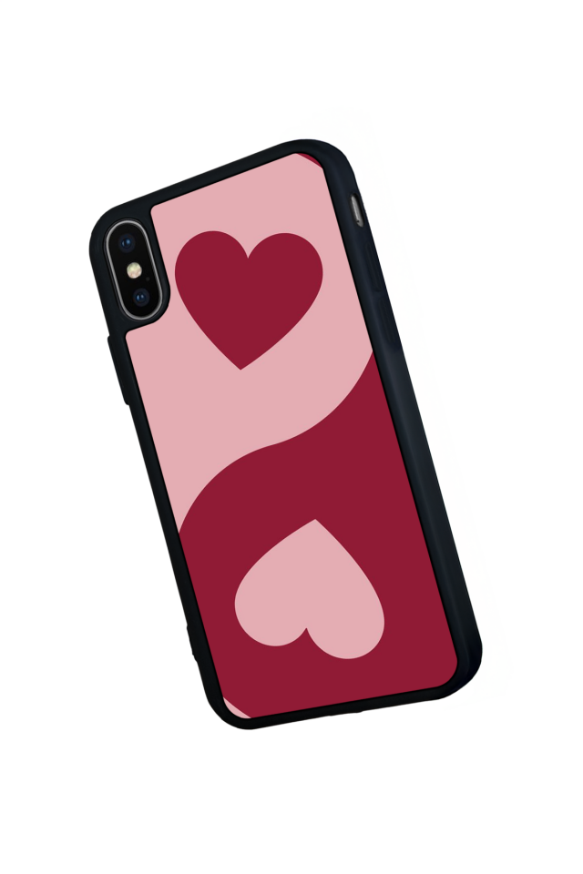 iPhone XS Max Uyumlu Kalp Love Tasarımlı Glossy Premium Kılıf