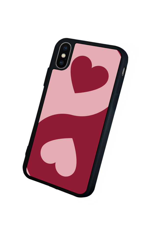iPhone XS Max Uyumlu Kalp Love Tasarımlı Glossy Premium Kılıf