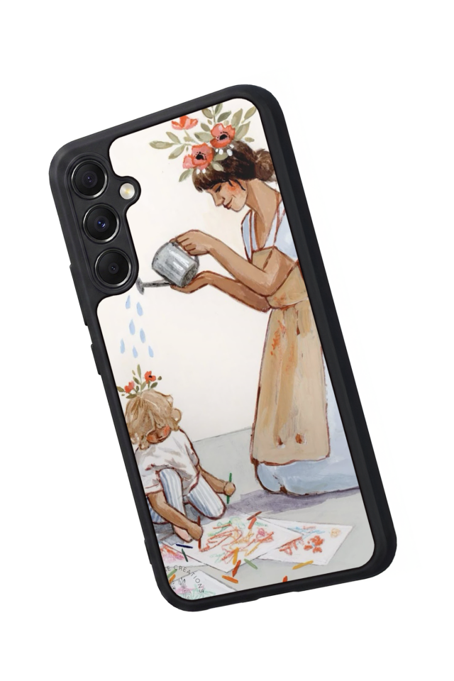 Samsung Galaxy A34 Uyumlu Kalp Love Tasarımlı Glossy Premium Kılıf