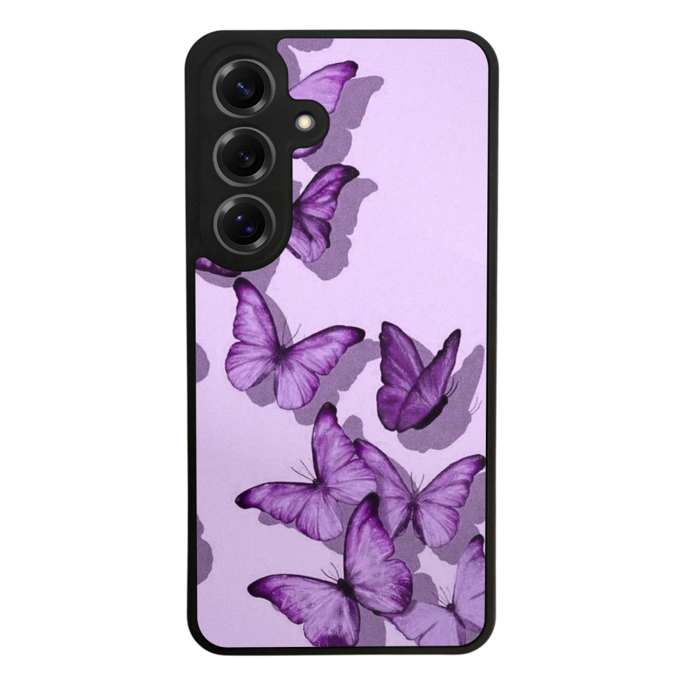 Samsung Galaxy S25 Uyumlu Kelebek Tasarımlı Glossy Premium Kılıf