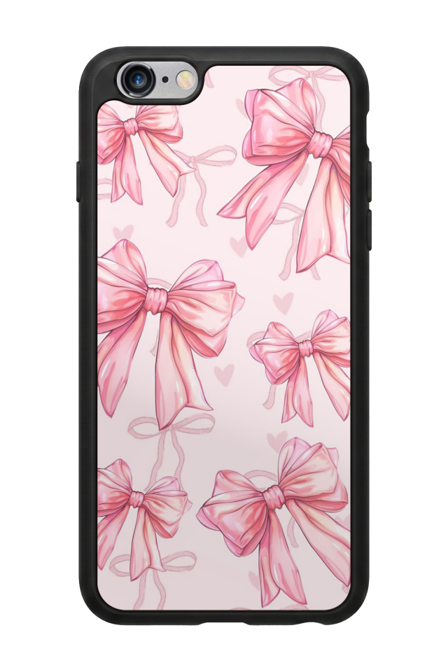 iPhone 6 Plus Uyumlu Kurdele Tasarımlı Glossy Premium Kılıf