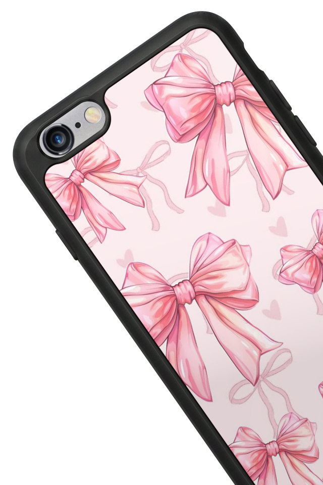 iPhone 6 Plus Uyumlu Kurdele Tasarımlı Glossy Premium Kılıf