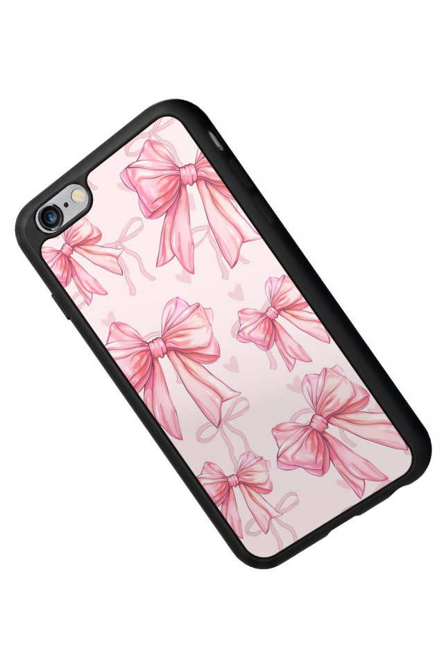 iPhone 6 Plus Uyumlu Kurdele Tasarımlı Glossy Premium Kılıf