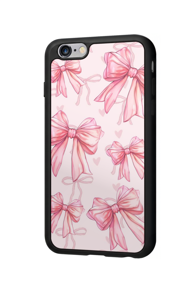 iPhone 6 Plus Uyumlu Kurdele Tasarımlı Glossy Premium Kılıf