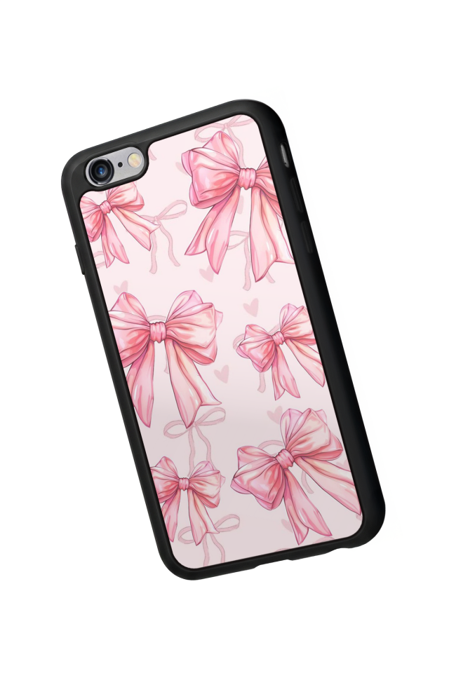iPhone 6 Plus Uyumlu Kurdele Tasarımlı Glossy Premium Kılıf