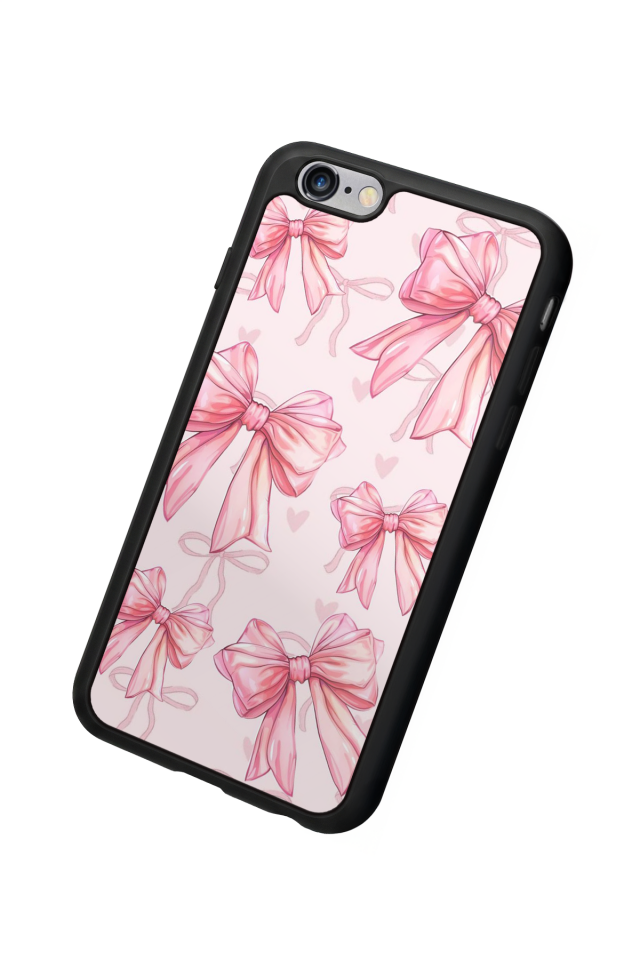 iPhone 6 Plus Uyumlu Kurdele Tasarımlı Glossy Premium Kılıf
