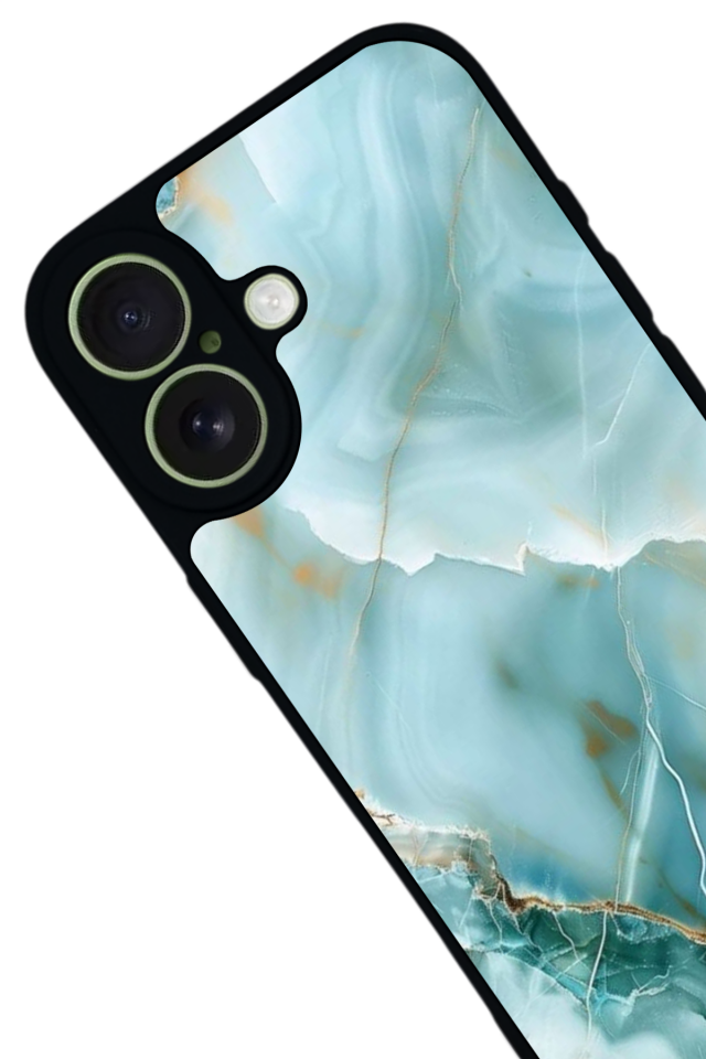 iPhone 17 Uyumlu Mermer Marble Tasarımlı Glossy Premium Kılıf