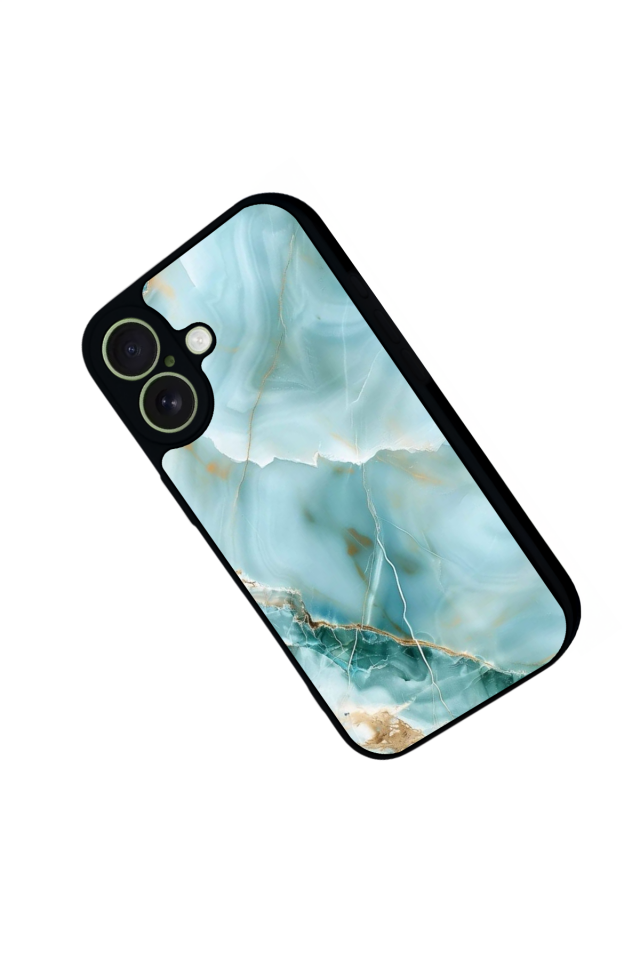 iPhone 17 Uyumlu Mermer Marble Tasarımlı Glossy Premium Kılıf
