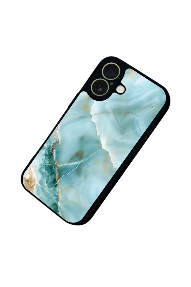 iPhone 17 Uyumlu Mermer Marble Tasarımlı Glossy Premium Kılıf