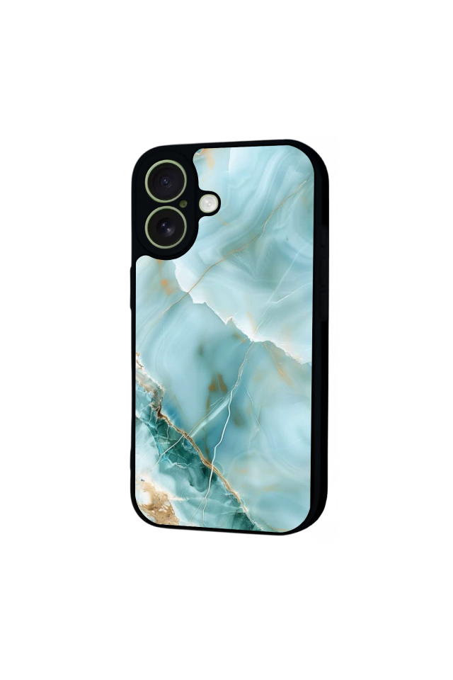 iPhone 17 Uyumlu Mermer Marble Tasarımlı Glossy Premium Kılıf