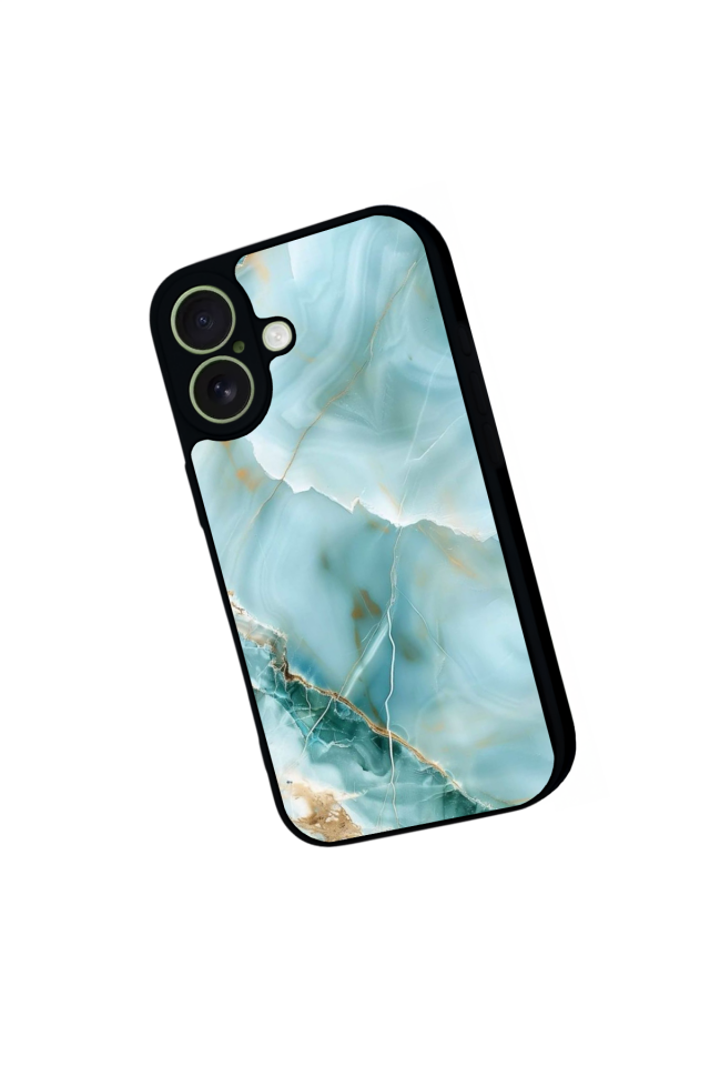 iPhone 17 Uyumlu Mermer Marble Tasarımlı Glossy Premium Kılıf