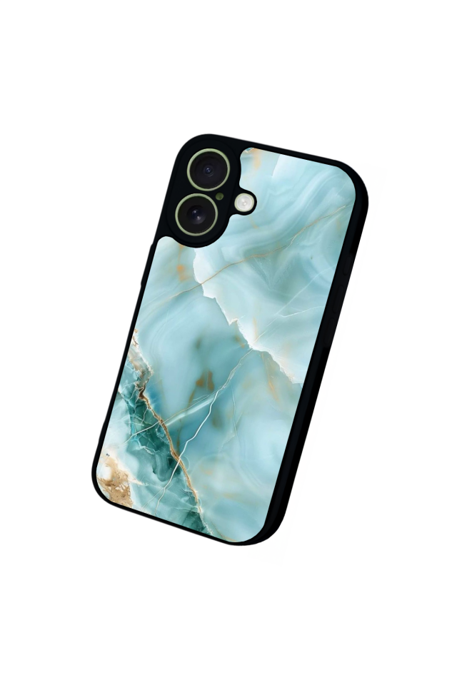 iPhone 17 Uyumlu Mermer Marble Tasarımlı Glossy Premium Kılıf