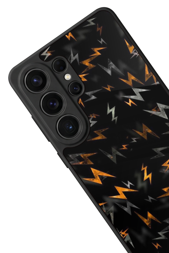 Samsung Galaxy S26 Ultra Uyumlu Simsek Tasarımlı Glossy Premium Kılıf