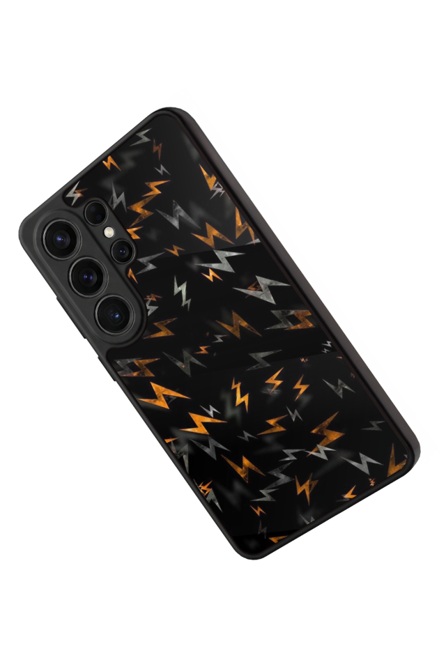 Samsung Galaxy S26 Ultra Uyumlu Simsek Tasarımlı Glossy Premium Kılıf