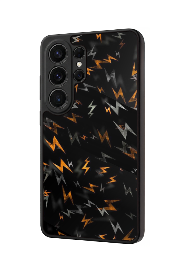 Samsung Galaxy S26 Ultra Uyumlu Simsek Tasarımlı Glossy Premium Kılıf