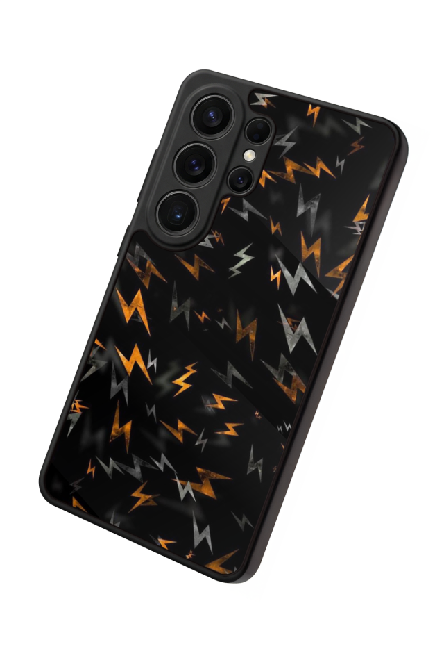 Samsung Galaxy S26 Ultra Uyumlu Simsek Tasarımlı Glossy Premium Kılıf