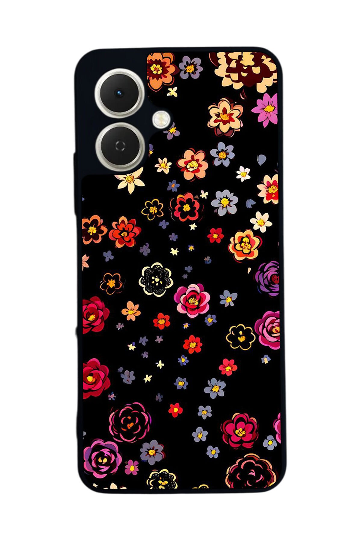 Tecno Spark GO 2 Uyumlu Floral Tasarımlı Glossy Premium Kılıf