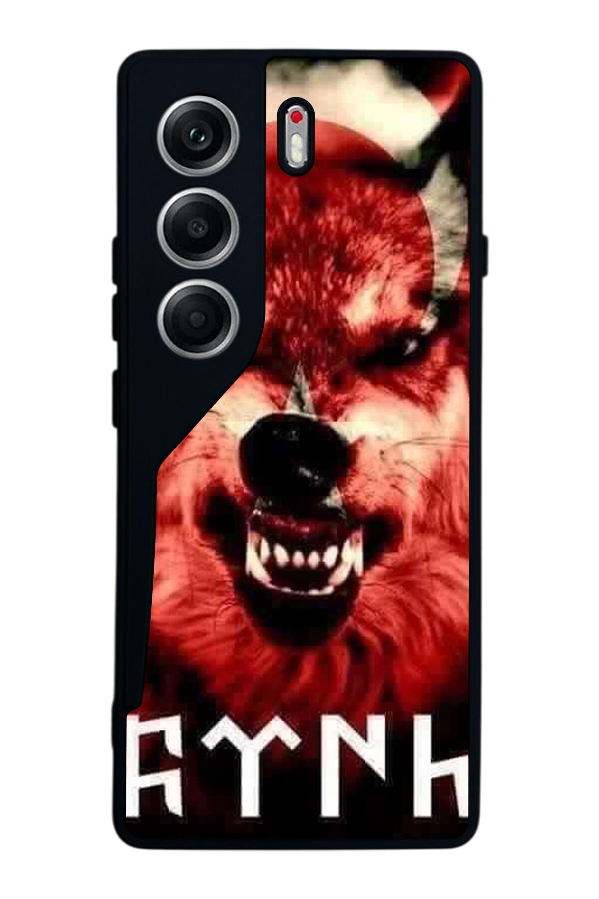 Tecno Camon 40 Uyumlu Bozkurt Tasarımlı Glossy Premium Kılıf