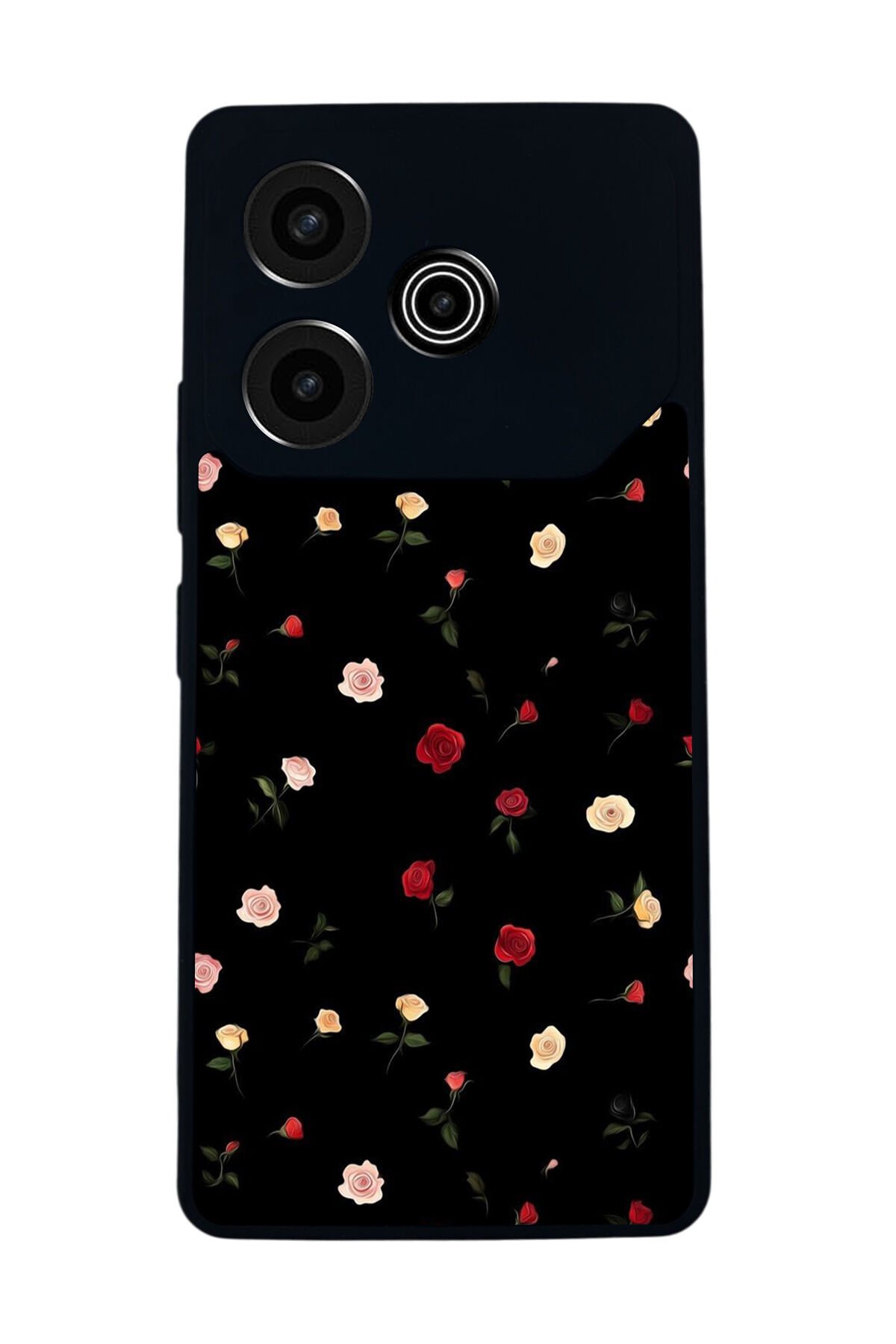 Tecno Pova 6 Uyumlu Floral Tasarımlı Glossy Premium Kılıf