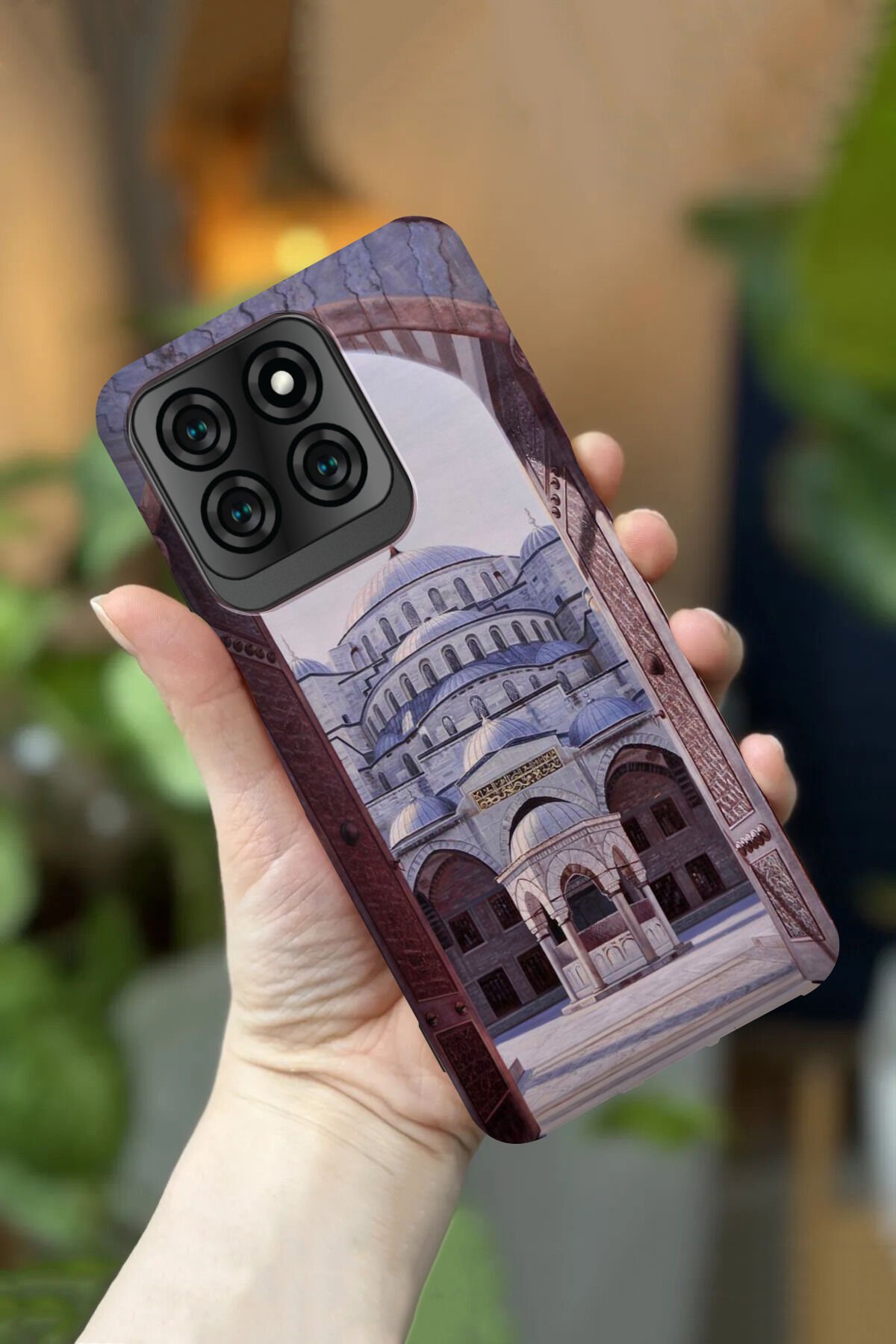 Reeder S71 Uyumlu Kamera Korumalı Cami Desenli HD Baskılı Silikon Kılıf