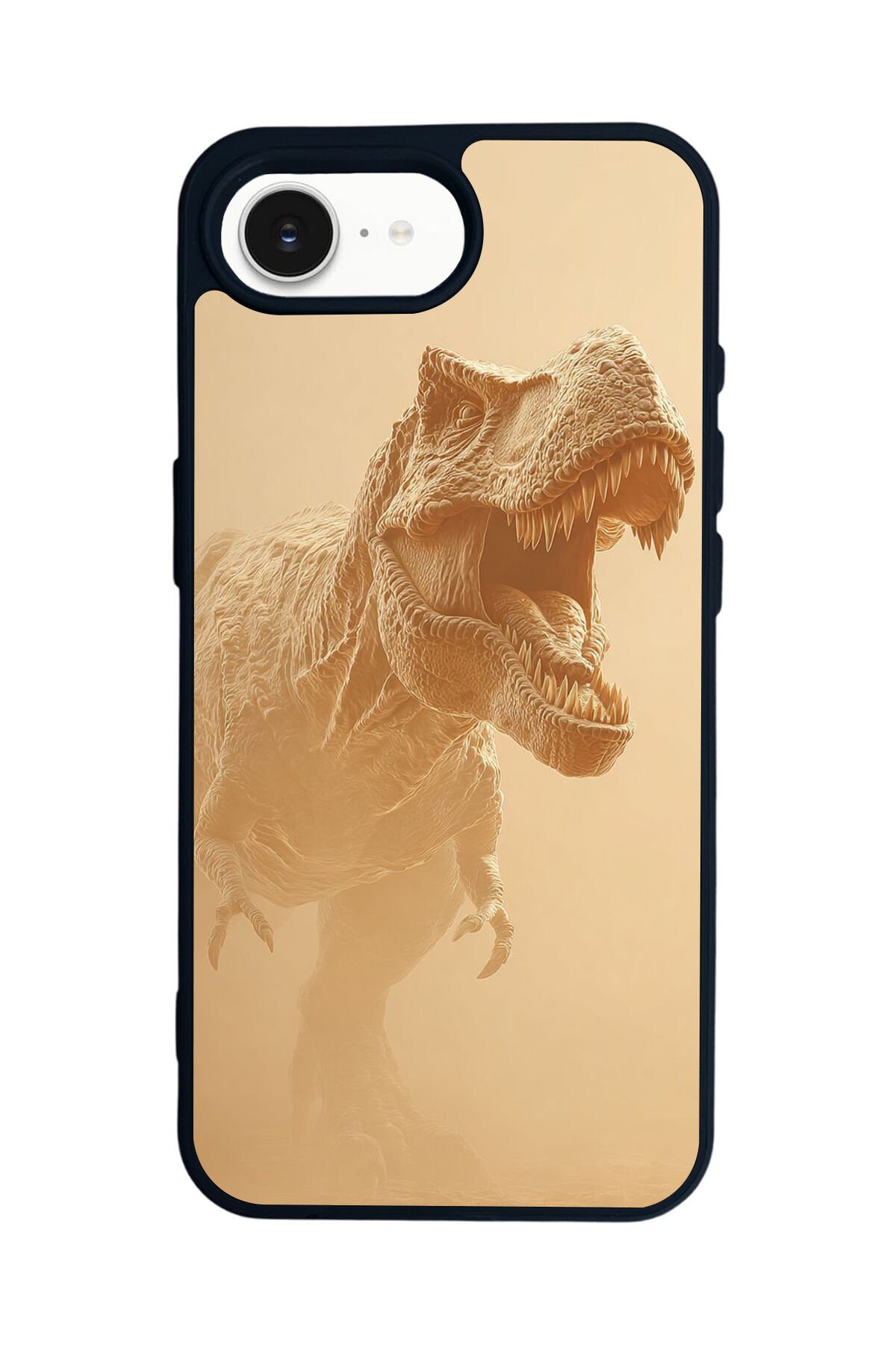 iPhone 16E Uyumlu Dinazor Tasarımlı Glossy Premium Kılıf