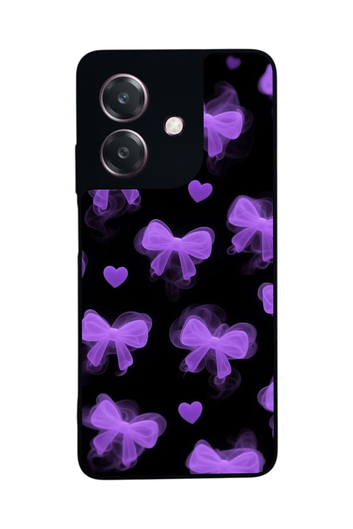 Oppo A3 5G Uyumlu Kurdele Tasarımlı Glossy Premium Kılıf