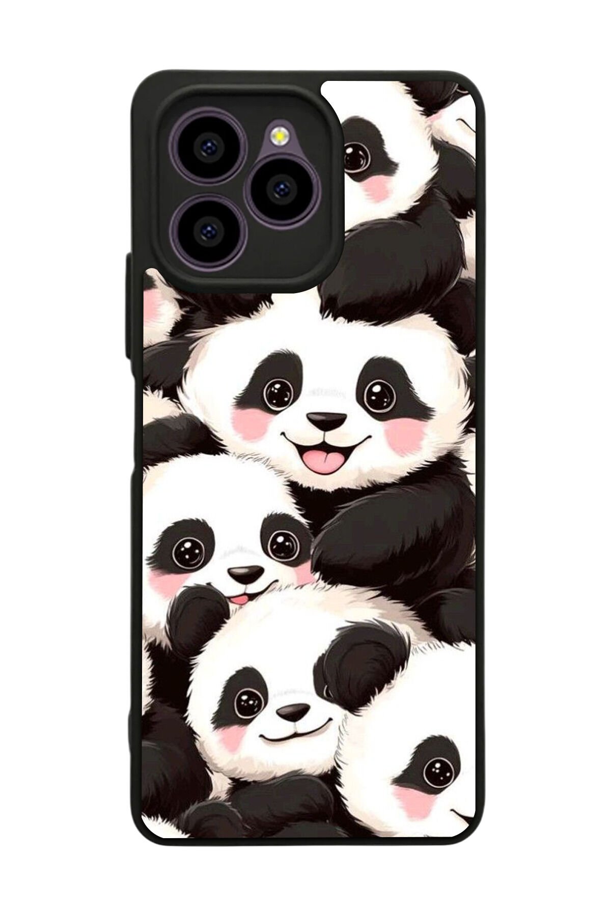 Omix X6 Uyumlu Panda Tasarımlı Glossy Premium Kılıf
