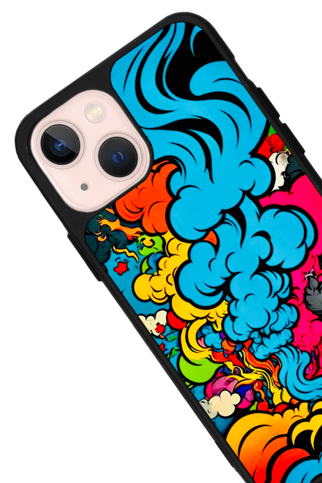 iPhone 15 Plus Uyumlu Abstract Tasarımlı Glossy Premium Kılıf