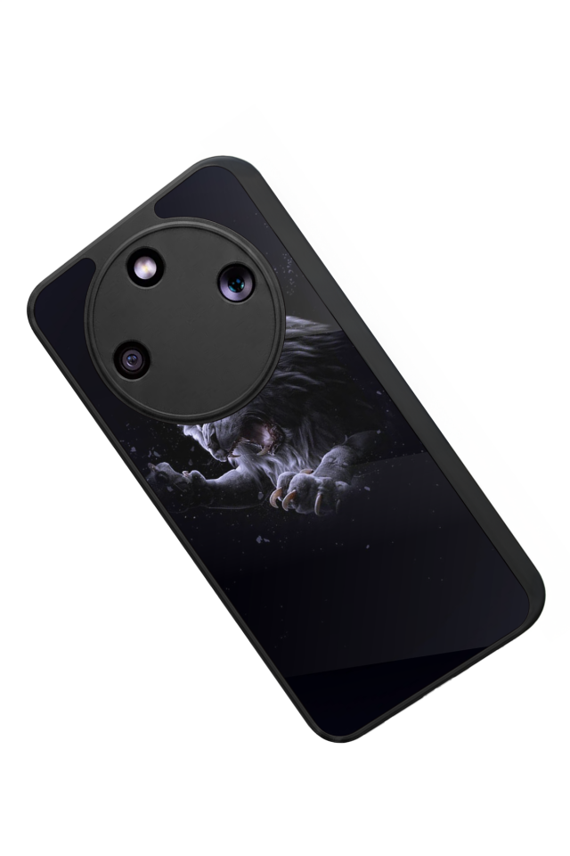 Honor Magic 8 Lite Uyumlu Aslan Tasarımlı Glossy Premium Kılıf