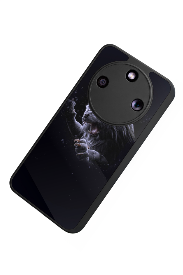 Honor Magic 8 Lite Uyumlu Aslan Tasarımlı Glossy Premium Kılıf