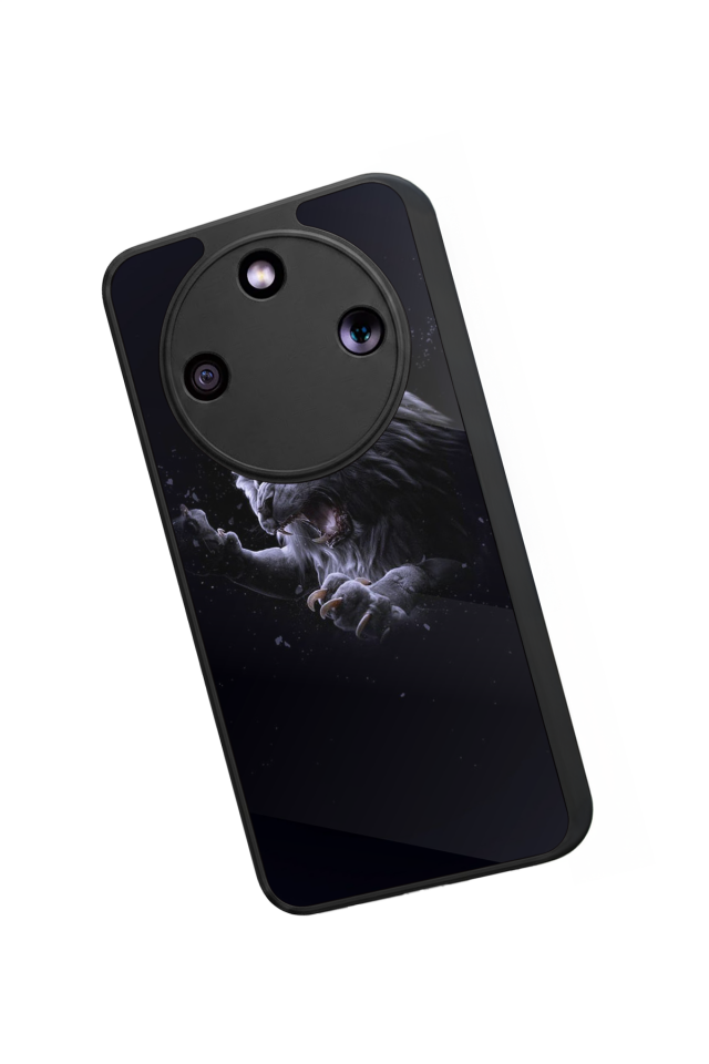 Honor Magic 8 Lite Uyumlu Aslan Tasarımlı Glossy Premium Kılıf