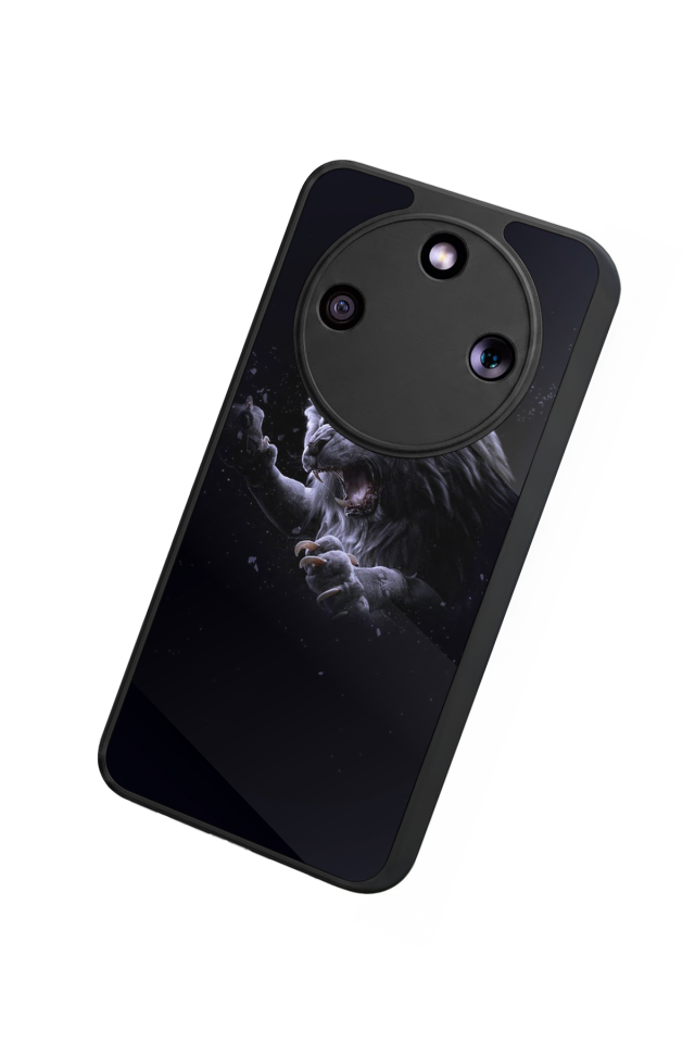 Honor Magic 8 Lite Uyumlu Aslan Tasarımlı Glossy Premium Kılıf